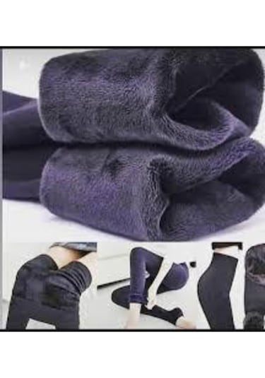 Filemingo Kadın Siyah Içi Peluş Termal Taytsiyahs/M Siyah