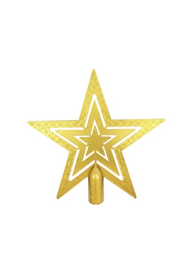 Yılbaşı Ağaç Tepesi Gold Yıldız 18 Cm