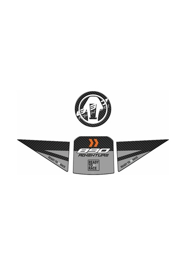 Ktm 890 Adventure 2020 - 2024 Uyumlu Tank Pad Set 001 Çok Renkli