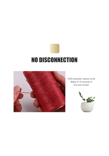 Qingmipy 150d Mumlu Polyester İplik - Su Geçirmez, Dayanıklı Ve Renkli El Sanatları İçin Çok Amaçlı Dikiş İpliği Diğer