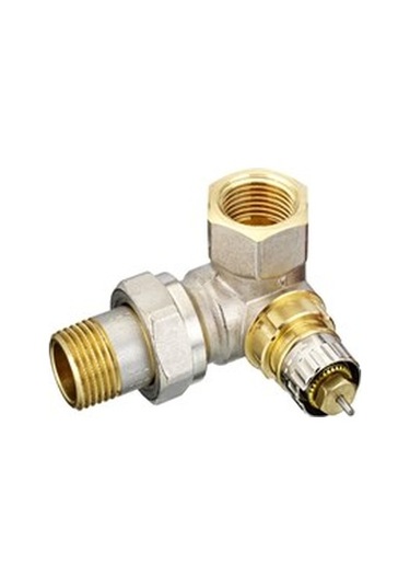 Reglajlı Ön Ayarlı Sol Dik Köşe Termostatik Vana Gövde 013G0234