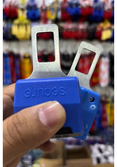 Emniyet Kemeri Uzatıcı Aparat, Evrensel Uyumlu, Mavi Renk