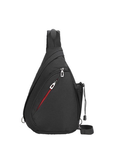 Pratik Ve Şık Çapraz Askılı Spor Çanta - Hafif Ve Fonksiyonel Günlük Kullanım İçin Dijital Depolama Alanı Siyah