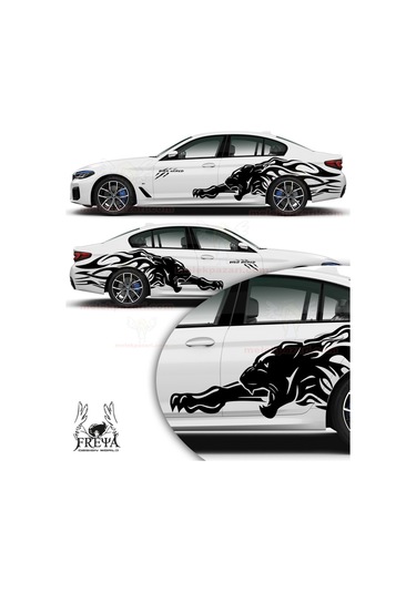 Jaguar Araba Arka Çamurluk Sticker, Jaguar Araba Yan Kapı Çıartma