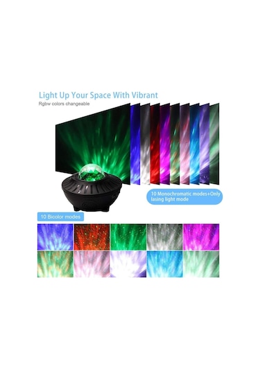 Starry Projektör Gece Lambası Çok Renkli