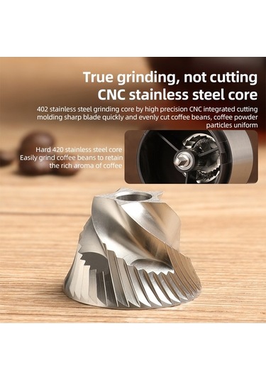 Bloomnest Elektrikli Kahve Çekirdeği Öğütücü 25g Kapasiteli Sessiz Seramik Çekirdek Tip-c Şarjlı Temizleme Fırçalı Mavi