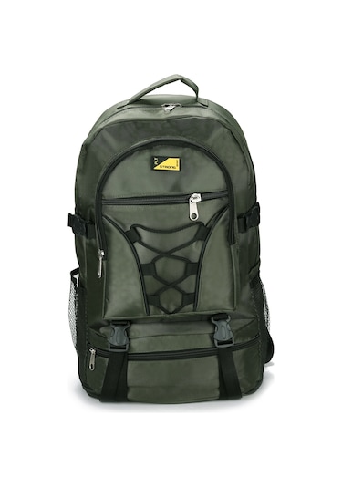 Strong Büyük Boy Körüklü Sırt Çantası, Dağcı Kamp Sırt Çantası Haki Yeşil