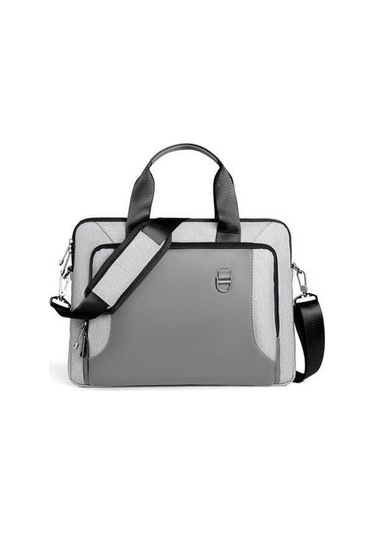 Novahub Şok Emici 13-14 İnç Laptop Çantası - Ayarlanabilir Omuz Askılı, Su Geçirmez, Çok Fonksiyonlu 112 Karakter Gri Gri