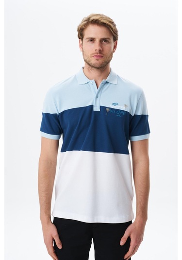 Arma Erkek Regular Fit % 100 Pamuk Pike Polo Yaka Tişört Y29374355302 Mavi-m1 Mavi