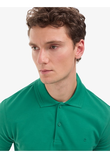 Pierre Cardin Erkek Yeşil Tişört Basic 50325323-vr054