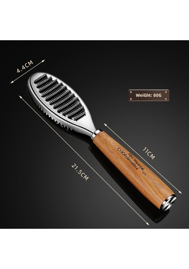 Dianziye 304 Çelik Balık Yumuşatıcı, Ev Kullanıma Uygun Tahta Kolu, Verimli Balık Yumuşatma Aracı, Dayanıklı Ve Pas Önbelleli Diğer