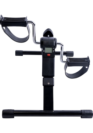 Walke Mini Kondisyon Bisikleti El Ayak Bisikleti Göstergeli Portatif Mini Bike Siyah