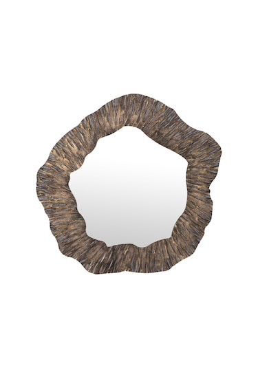 Mudo Home Toledo Duvar Aynası 80x76cm Kahverengi