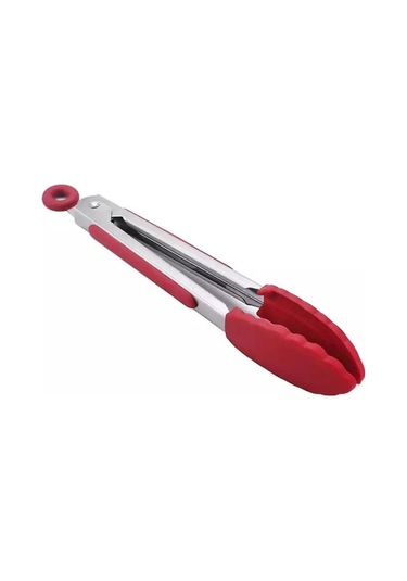 Mutfak Buharlı Pişiricileri Silikon Buharlı Pişiriciler Isıya Dayanıklı Saplı, Kolay Tutuşlu, Kaymaz Akıllı Kilitli, Paslanmaz Çelik Pişirme Buharlı Pişiricileri Kırmızı 7 İnç Kırmızı