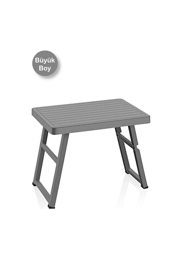 Tilbe Home Portatif Büyük Boy Katlanabilir Plastik Kamp Piknik Sehpası Katlanır Bahçe Balkon Kamp Masası Çok Renkli