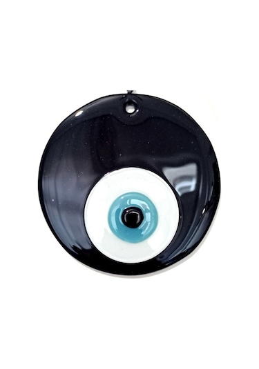 Askımo - Nazar Boncuklu Siyah Cam El Yapımı Duvar Süsü 71986081