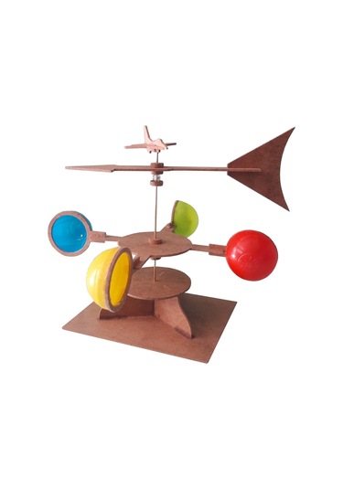 Ece Rüzgargülü Yapma Rüzgar Yönü Bulma Deney Seti Demonte