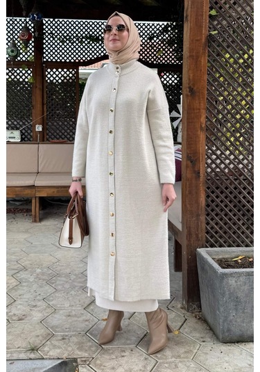 Rabia Şamlı Yakut Angora Triko Kap Taş Çok Renkli