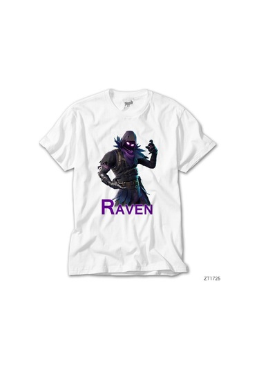 Fortnite Raven Beyaz Tişört Beyaz