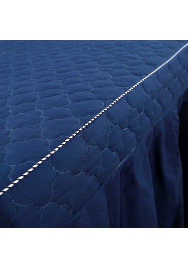 Suntek Delikli 75x28inç Masaj Kozmetik Tablo Valance Sheet Mavi