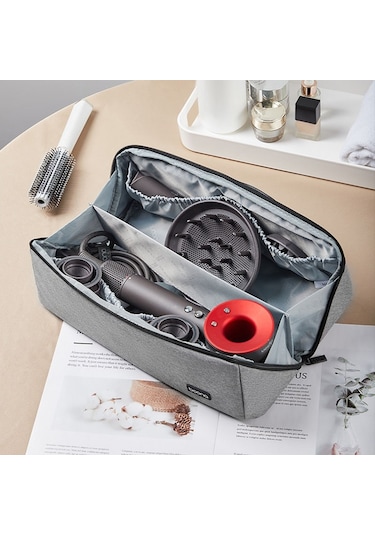 Baona Bn-ds010 İçin Büyük Kapasiteli Su Geçirmez Saç Kurutma Makinesi Saklama Çantası Gri