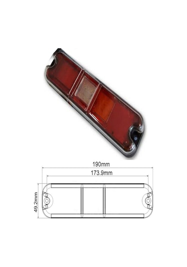 Forklift Stop Lambası Ledli 4 Fonksiyonlu 12-36 Volt