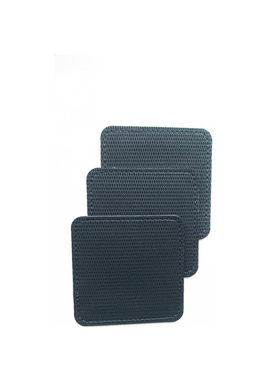 Coaster Kare Bardak Altlığı Vegan Deri Siyah
