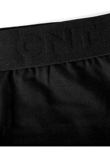 Erkek Esnek Kumaş Siyah Boxer Pamuk Terletmez Katlanmayan Uzun Paça Boyu Siyah-beyaz Beyaz - Siyah