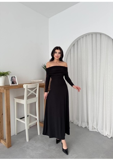 Uras Straplez Elbise Çok Renkli