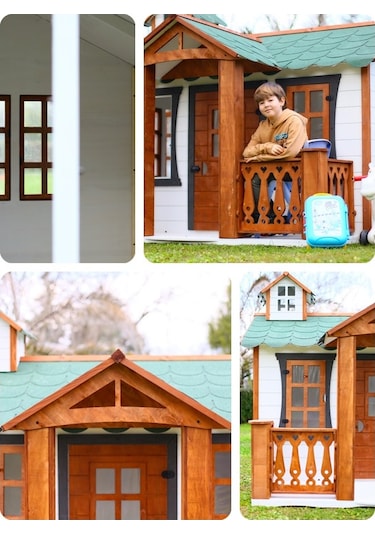 Mandu Ahşap Oyun Evi Playhouse Beylerbeyi