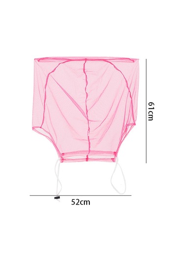 Suntek Yüz Mesh Net Balıkçılık Yürüyüş Açık Pembe