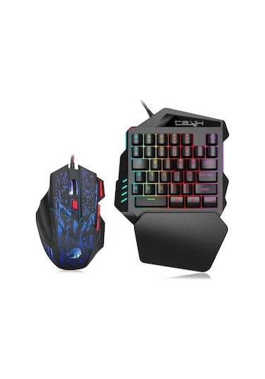 Didadodo Hallow J50 Tek El Oyuncu Kablolu Q Klavye Mouse Seti, Yüksek Hızlı Klavye Diğer