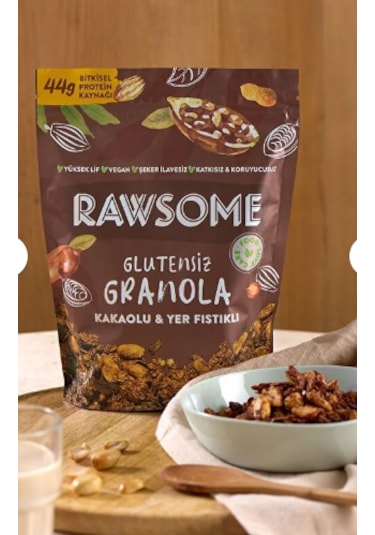 Glutensiz Yerfıstıklı Kakaolu Granola 250 G