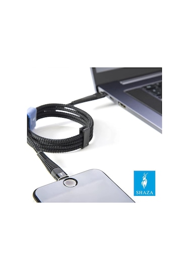 Shaza Usb Type C Pd 5a 100 W Örgülü Hızlı Şarj Ve Data Kablosu 1 Metre