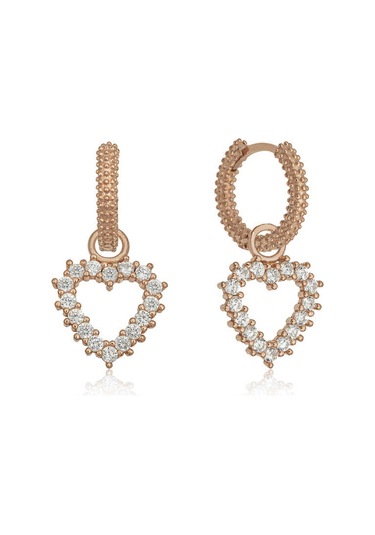 Himarry Gümüş Halka Kalp Küpe