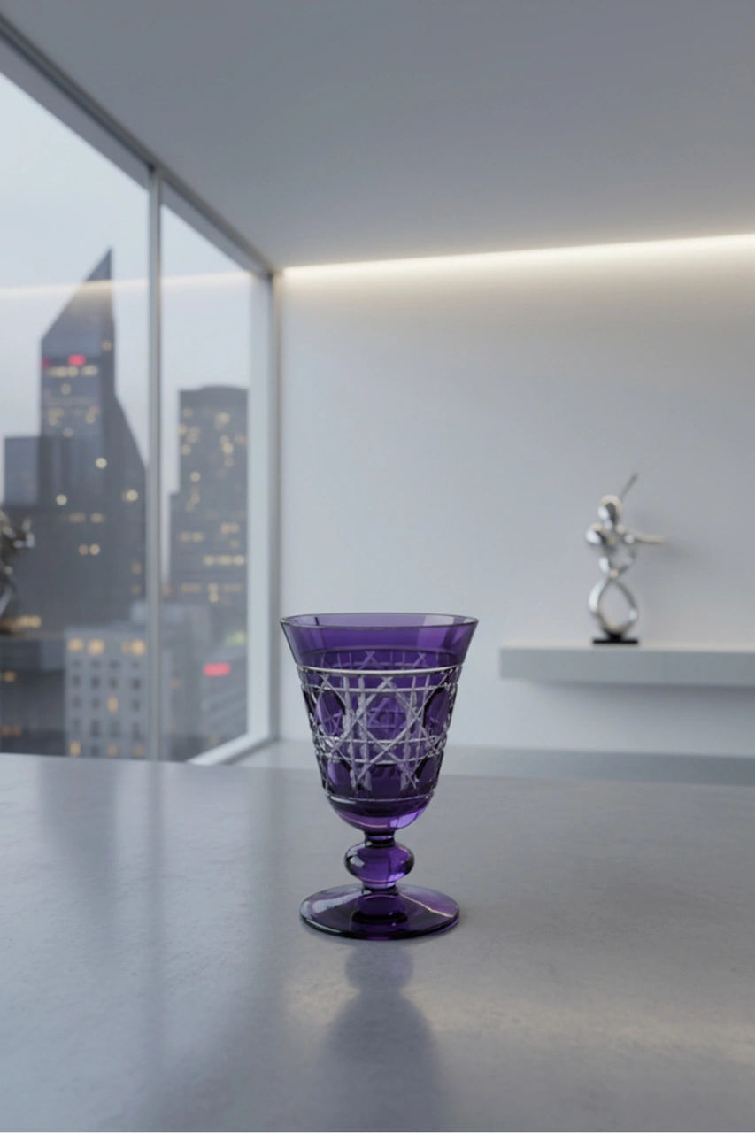 Gloria El Kesmesi Kadeh Bardak 200ml Mor