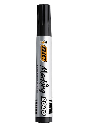 Bic Marker 2000 Yuvarlak Uç Koli Kalemi Siyah 12'li Kutu