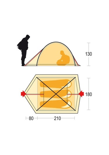 Ferrino Kalahari 3 Çadır Altın