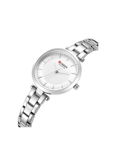 Yunboo Curren Kadın Kol Saati 9054 - Klasik Tasarım, Kuvars Cam, 30m Su Geçirmez, Quartz Hareket, Beyaz Kasa Ve Kordon Çok Renkli