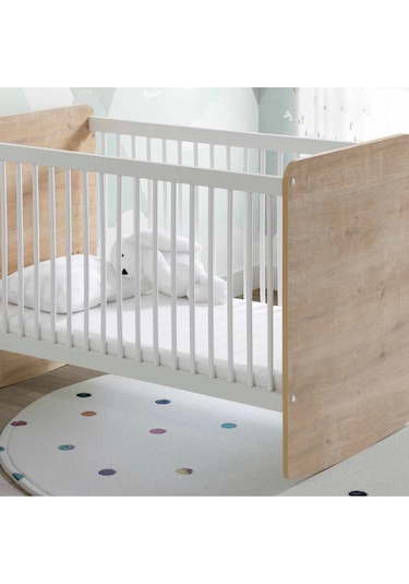 Babywhen Pratik Kademeli Sallanır Beşik 60x120 Ahşap