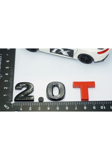 Dk Tuning 2.0t Bagaj Siyah Kırmızı Yazı Logo Volkswagen İle Uyuml