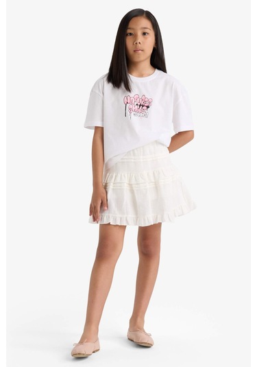 Defacto Kız Çocuk Oversize Geniş Kalıp Bisiklet Yaka Sırt Baskılı Kısa Kollu Tişört E0367a825smwt34 Beyaz Defacto Kız Çocuk Oversize Geniş Kalıp Bisiklet Yaka Sırt Baskılı Kısa Kollu Tişört E0367a825smwt34 Beyaz