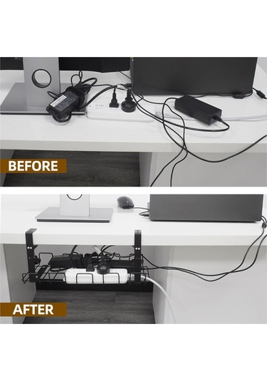 Sones Masa Altı Kablo Yönetim Tepsisi Karbon Çelik Kablo Düzenleyici Kablo Depolama Rafı Diğer