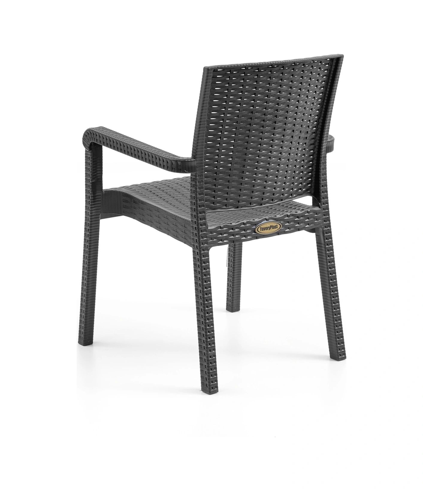 King 4'lü Rattan Sandalye Siyah Siyah