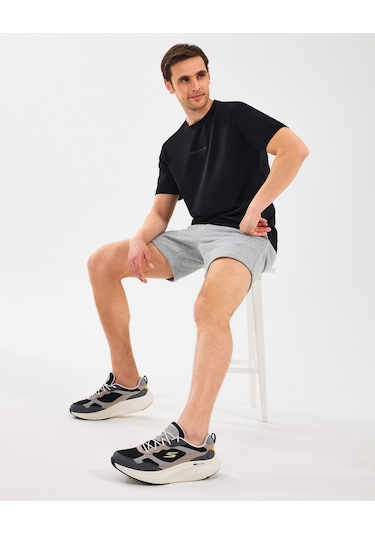 Skechers M Essential T-shirt Erkek Siyah Tshirt S2510017-001