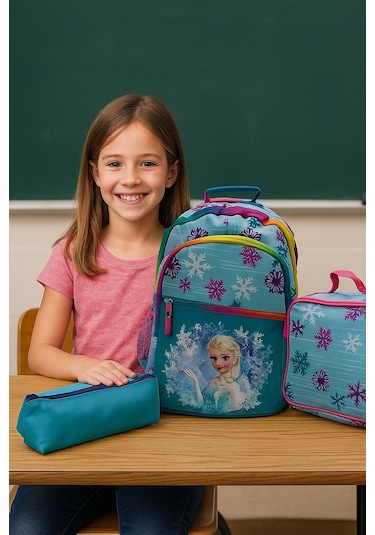 Newbag Elsa Sırt İlkokul Çantası-3'lü Set
