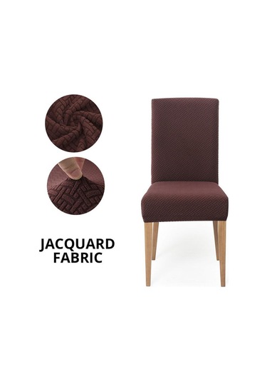 Koyu Gri Yemek Sandalyesi Yıkanabilir Streç Slipcover Çıkarılabilir Sandalye Koruyucu Kapakları