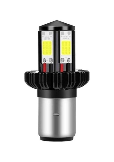 Ganzhoushop Suntek Motosiklet Motosiklet Lo Led Işın Hi Far Beyaz Ba20d Ampülleri 6000k Eg Beyaz