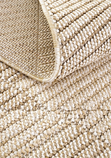 Cool Halı Bress 1413 Bej Mutfak Halısı Bukle Dokuma Saçaklı Tezgah Önü Leke Tutmaz İskandinav Yolluk