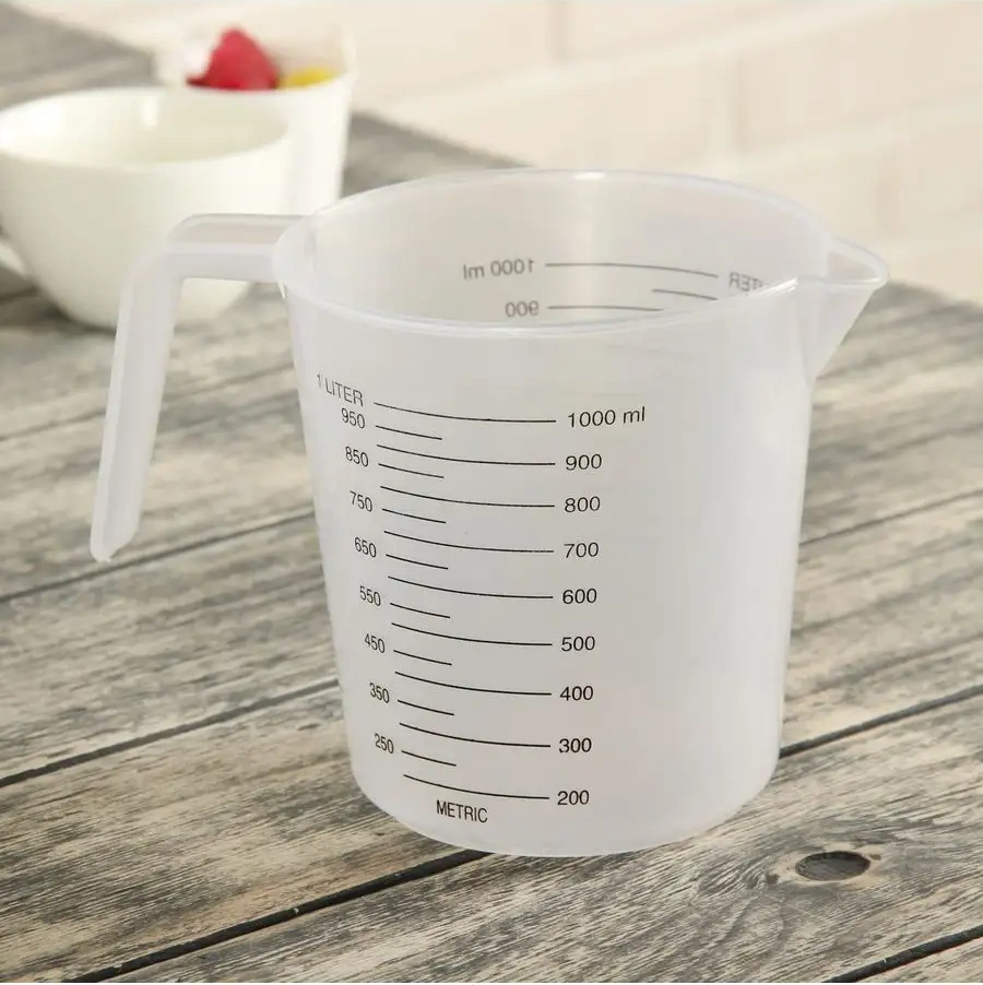 Skyphos Plastik Ölçekli Bardak 1 Litre Mutfak İçin Sürahi 171679476 Beyaz